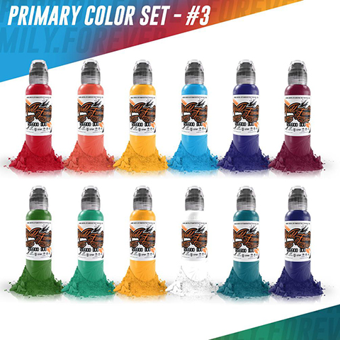 WORLD FAMOUS PRIMARY COLOR INK SET #3